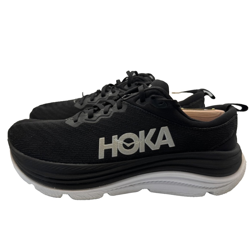 Hoka One One Gaviota 5 Shoes Mens 9 Black Stability Running Sneakers *NO INSOLES